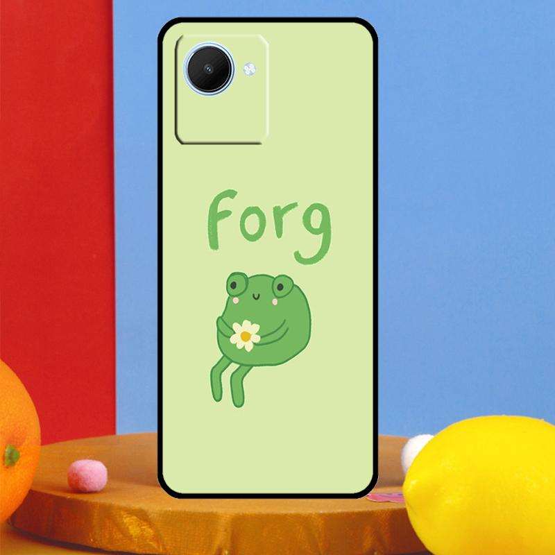

Чехол для Realme 15 Pro 13 12 11 10 14 Pro Plus C65 C67 C63 C61 C55 C51 C53 C35 C75 GT6 GT7, милый кавайный чехол-скейтборд с лягушкой Realme C55