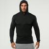 Muži Mikina s kapucí Dlouhé rukávy Jednobarevné Ležérní Slim Fit Měkká Bavlna Prodyšná Podzim Cvičení Muži Fitness Top Mikina s kapucí Sportovní oblečení