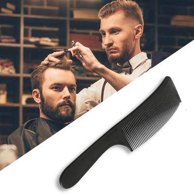 Professioneller Salon-Haarschneidekamm mit gebogener Spitze, flacher Kamm zum Schneiden von Haaren