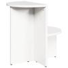 Coffee Table White 50 X 40 X 50 Cm Solid Pine Wood