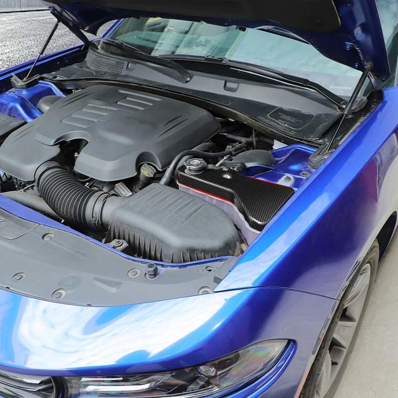 Car Coolant Pot Cover Decoration Stickers Fit For Dodge Charger 2011 Up,  For Dodge Challenger  For 300C 2011 Up ABS Interior Accessories