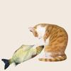 Electric Fish Cat Toy With Catnip Funny Interactive Pet Pillow Chew Bite Kick Toy for Cats