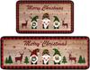 1/2Pcs Christmas Holiday Kitchen Floor Mat Home Decor Bedroom Balcony Long Carpet Festive Atmosphere Welcome Door Mat