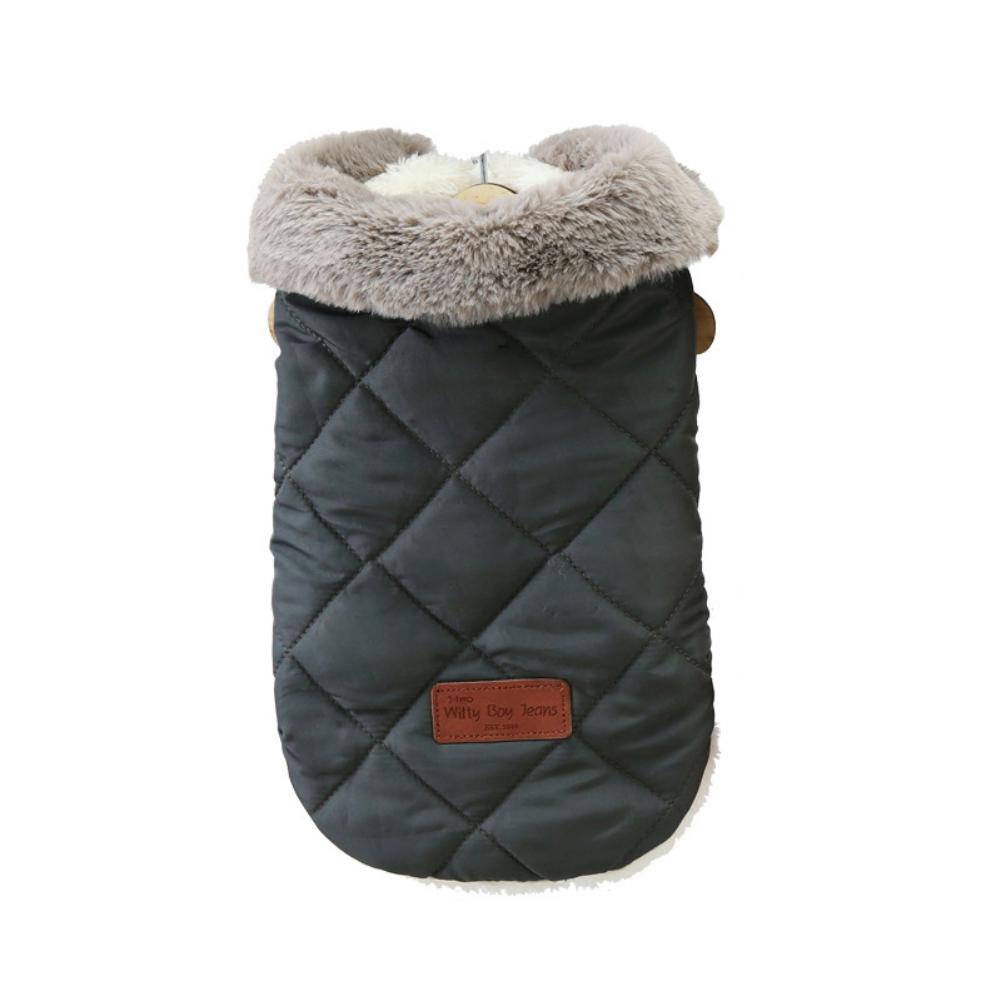 Winter Warm Dog Cat Clothes Fur Collar Small Dogs Puppy Coat Thick Cotton Pet Jacket Outfits Clothes for Small Dog Chihuahua Pug