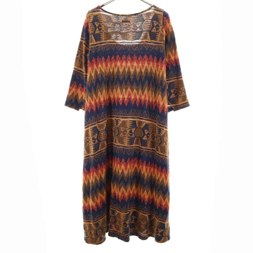 KAPITAL Made In Japan Overall Handle Five-quarter Sleeve Knit Long Dress Women Used