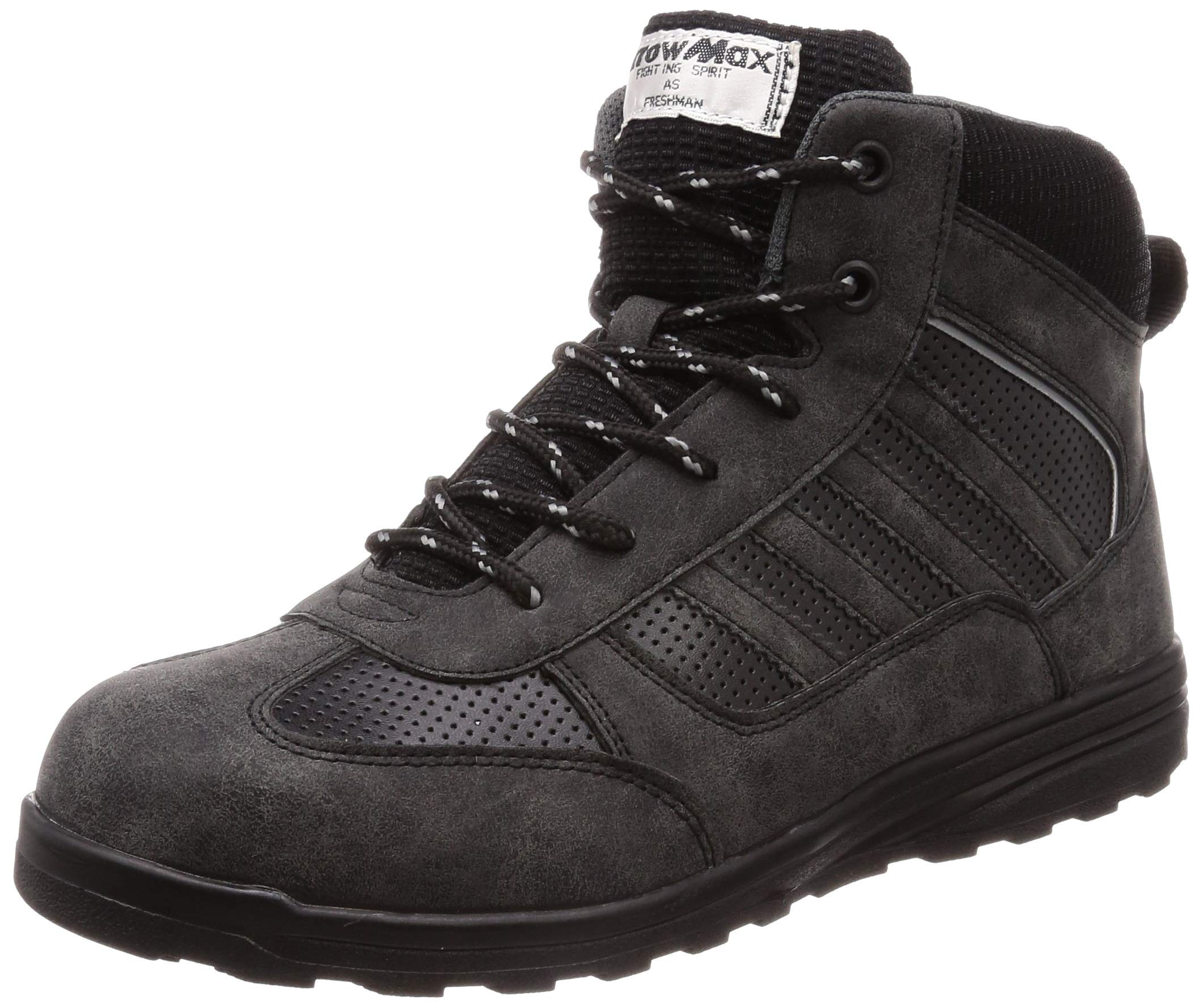 

Fukuyama Rubber Arrow Max 69 Men s Outdoor-Style Safety Sneakers, Black, Size 26.0 cm, 3E