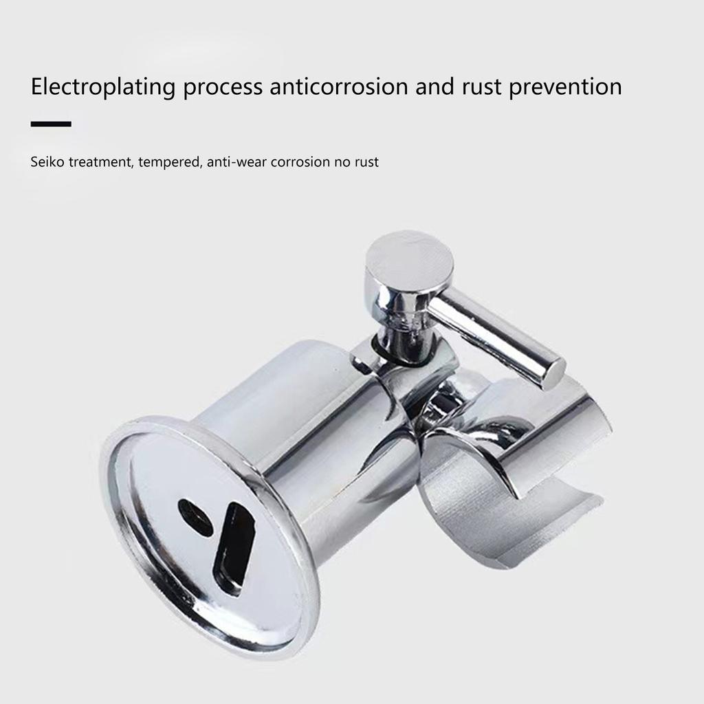 Shower Head Stand with Screw 180 Adjustable Handheld Bathroom Shower Head Brackets Shower Wand Sprayer Stand Enduring