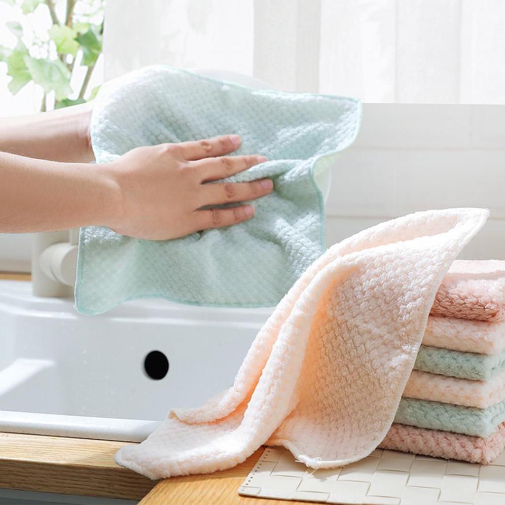 Absorbent Dish Cloth Tableware Non-stick Cleaning Towel Kitchen Tool Gadgets