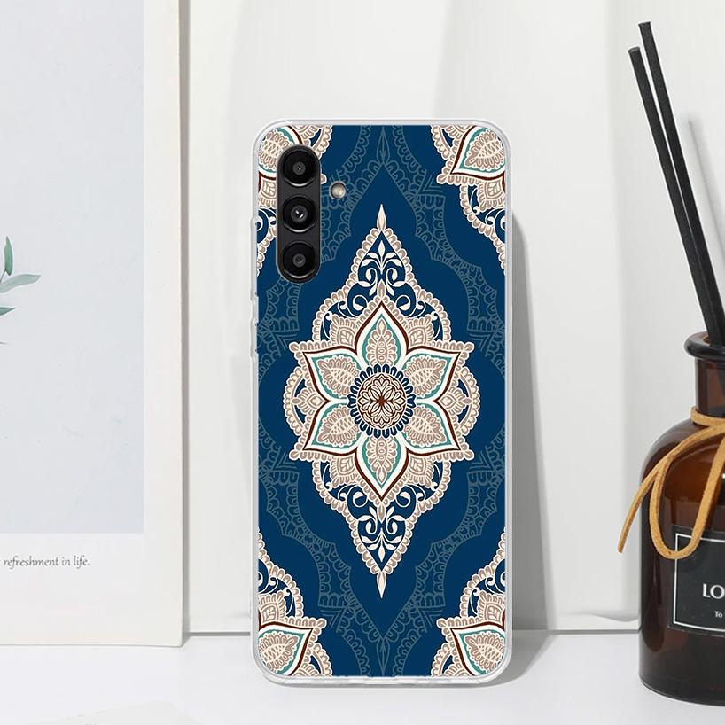 Totem Mandala Colorful Flower Phone Case For Samsung Galaxy A15 A25 A35 A55 A14 A24 A34 A54 A13 A23 A33 A53 A12 A22 A32 A52 A05S