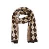 Japanese Rhombus Plaid Scarf for Women Winter Korean Version All Match Student Autumn and Winter Thickened Warm Wool Knitted Scarf for Men