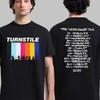 Turnstile Evropa a Spojené království The Never Enough Tour 2026 Merch Zadní data Oboustranný