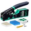 Set Mesh Cutters Network Crimping Test Perforated Crystal Head Making Pliers Tool Combination Hardware Network Repair
