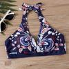 Plus Size Women Fashion Sexy Round Neck One Piece Bikini Set Slim The Sky Is Full of Stars Print Swimsuits