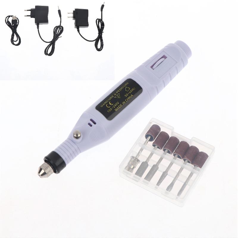 Electric Nail Sander Machine Adjustable Speed Drill Set for Acrylic Gel Nails Removal and Shaping