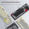 T-WOLF T50 Mechanical Keyboard 97-Key Wired Gaming Keyboard with RGB Light and Multimedia Knob for PC