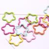 DIY Colorful Five-Pointed Star Embossed Open Jump Ring for Earring Making