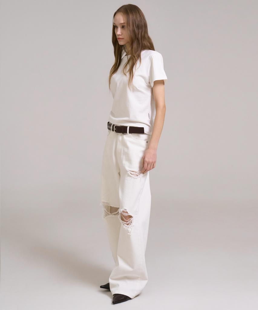 SSIN AND LEE Dart T-Shirt White
