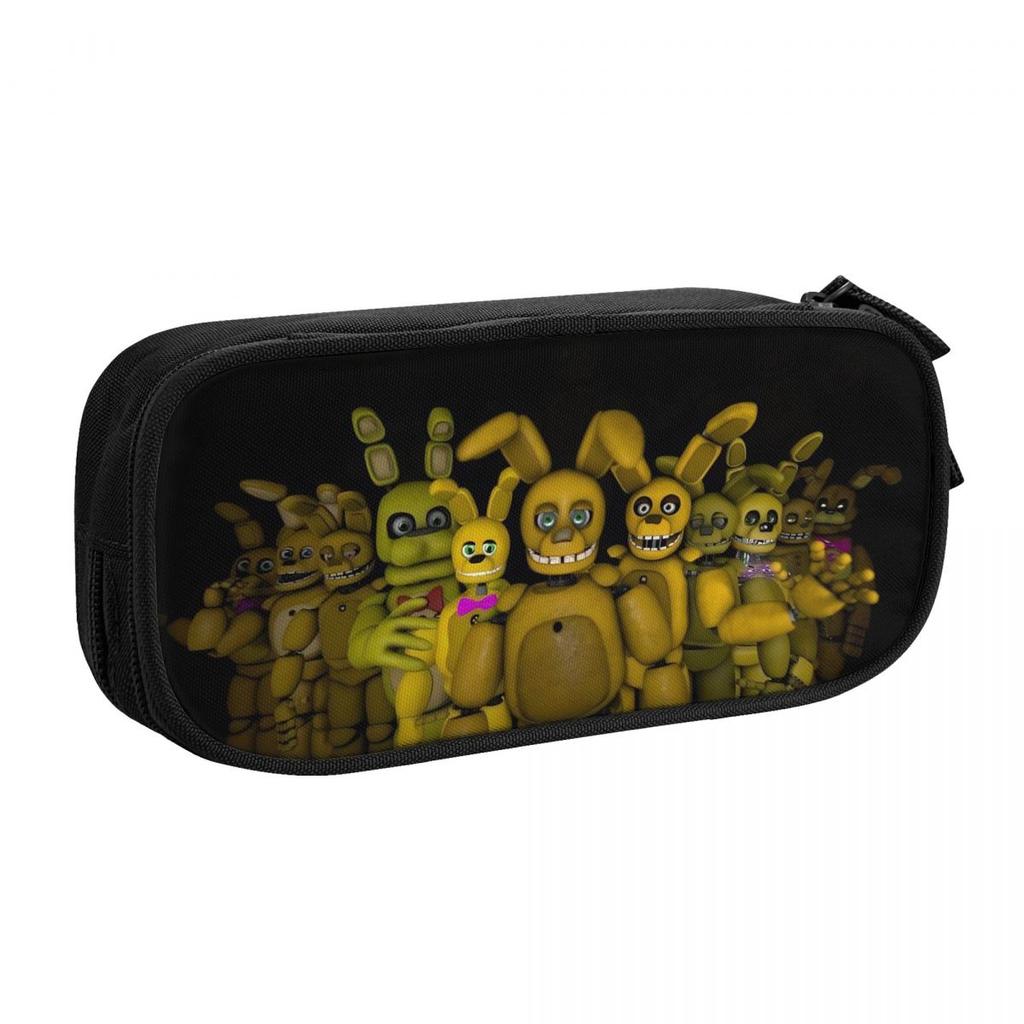 Springtrap Fnaf Federmäppchen Stiftebox Taschen Schüler Große Kapazität Büro Reißverschluss Federmäppchen
