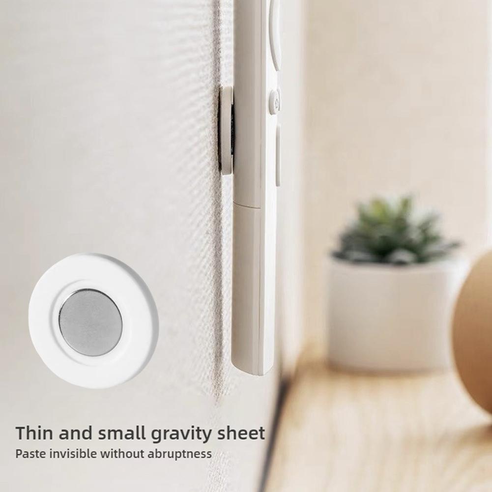 3/12pcs Magnetic Traceless Hooks Remote Control Organizer Storage Holder, Wall Mounting No Hole, Suitable for Back of TV