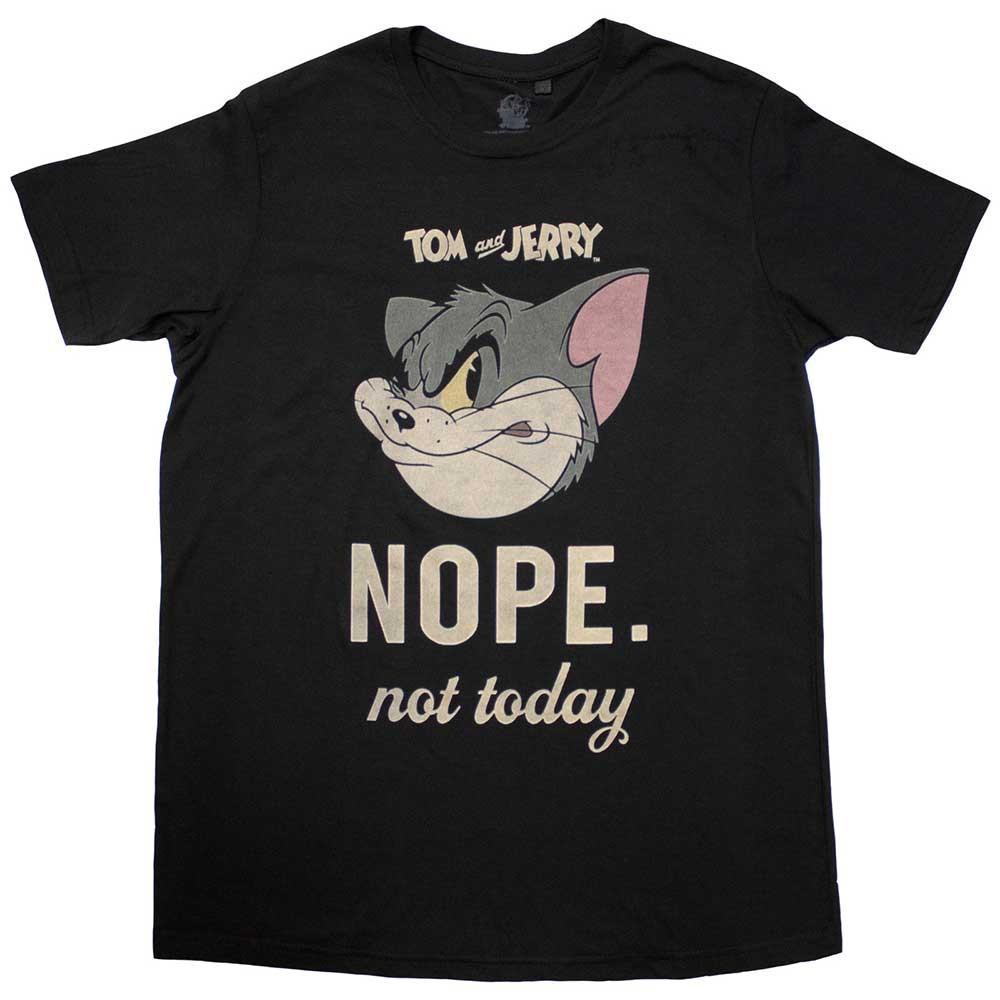 Tom & Jerry Not Today T- Black New Unisex T-Shirt XXL
