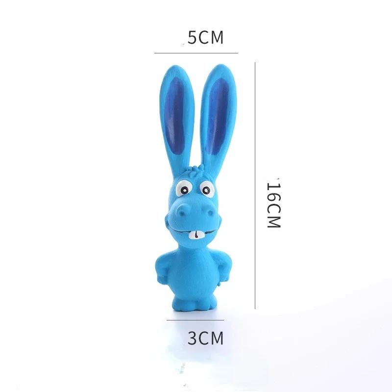 Latex Rabbit Dog Toys Chew Pet Toy Dog Supplies  Dogs Pets Accessories  Squeezable Squeaky Dog Toy  Puppy Accessories