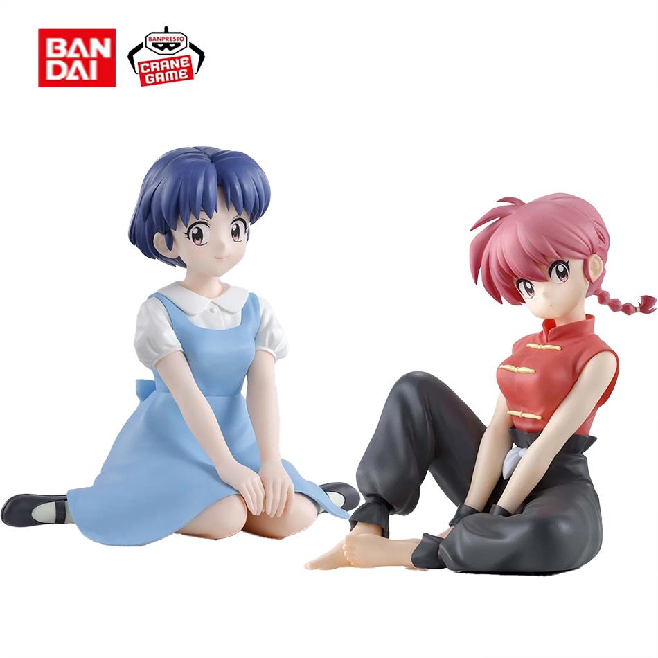 Original SEGA Ranma 1/2 Luminasta Shampoo Tendou Akane Saotome Ranma 13Cm Kawaii Doll Action Figure PVC Model Collectible Toys