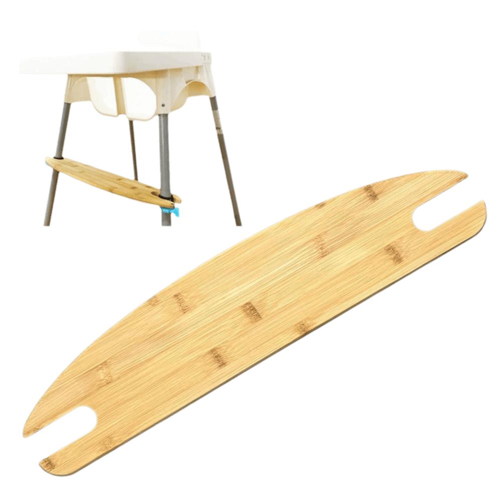 Natural Bamboo Wooden Adjustable HighChair Foot Rest Toddler Chair Footrest  Child Doing Homework