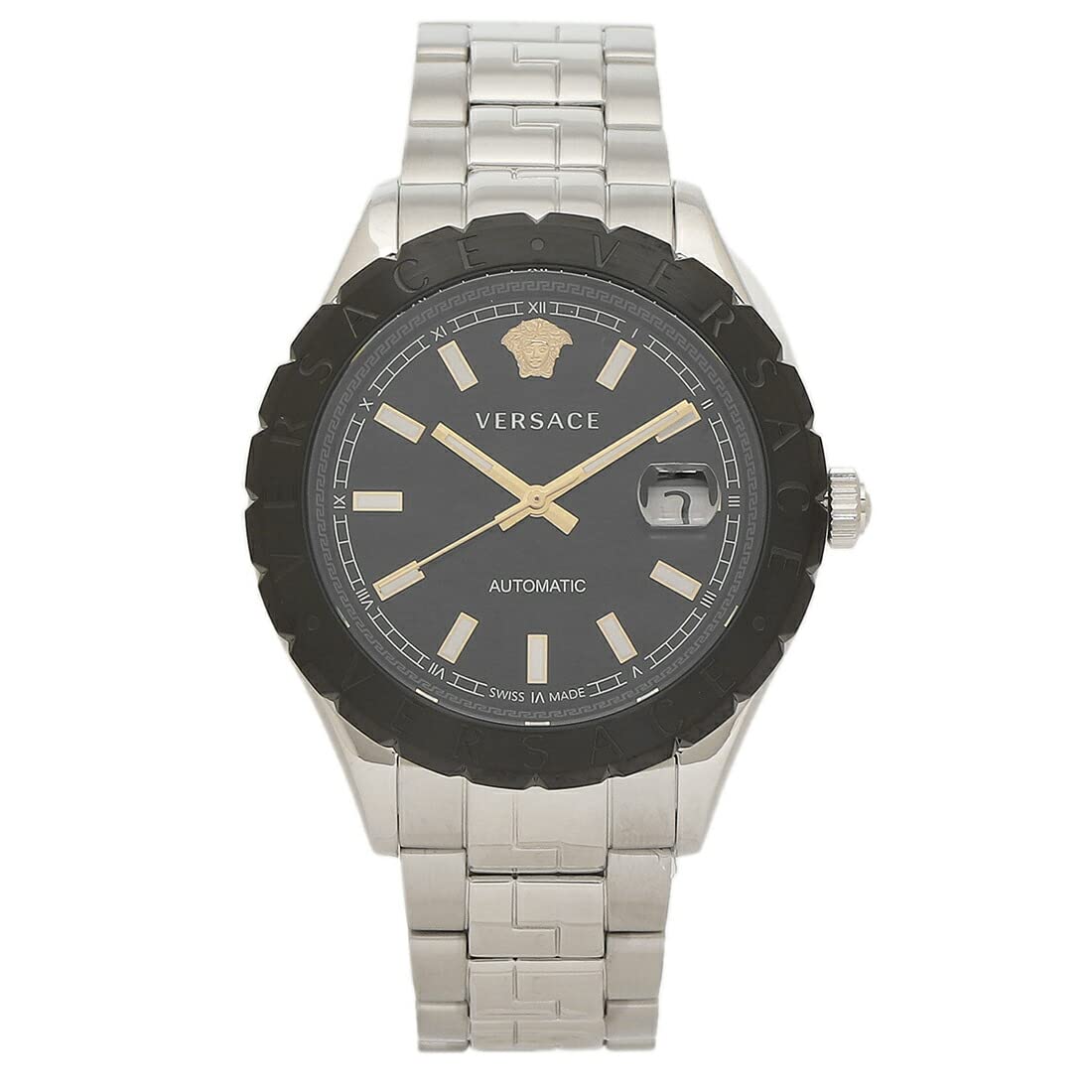 

Watch Helenium 41mm Automatic Winding Black VERSACE VEZI00321 Stainless Steel [Versace] Men s [Item]