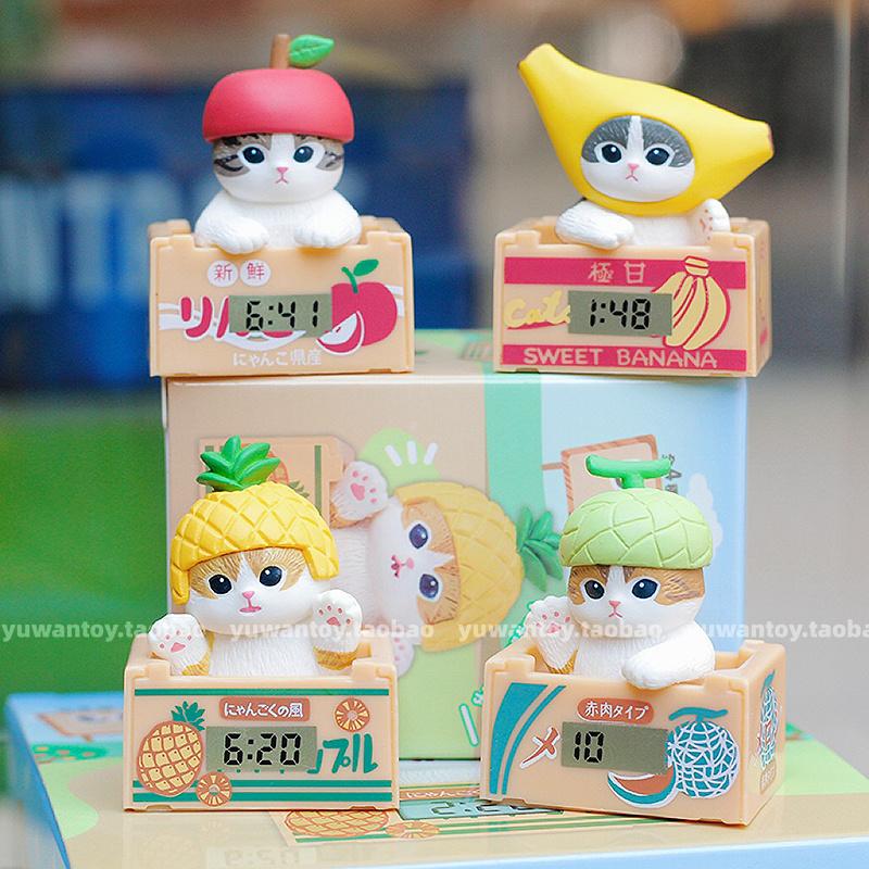 Fashnics Unisex Mofusand Shark Cat Fruit And Bee Series Blind Box Kawaii Characters Mini Action Figure Toys Desktop Decoration Birthday Gifts