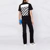Off-White Diag Regular Tee Black/White Women Tops OWAA049C99JER0011001
