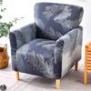 1PC Printing Tub Club Armchair Cover Stretch Sloping Arm Back Slipcover Soft Single Small Chair Seater Sofa Covers for Home Club