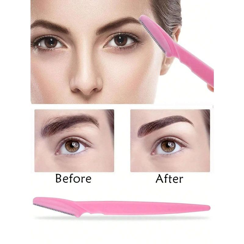 12 stuks Vrouwen Wenkbrauwscheermesje, Gezichts- & Lichaamshaartrimmer, Scheermesje, Wenkbrauwverwijderaar Met Deksel, Kleine Verzorgingstool Set