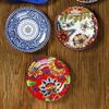 6.5 Inches European Ceramic Dinner Plates Hand Painted Western Salad Plate Household Exquisite Fruit Dish Kitchen Accessories