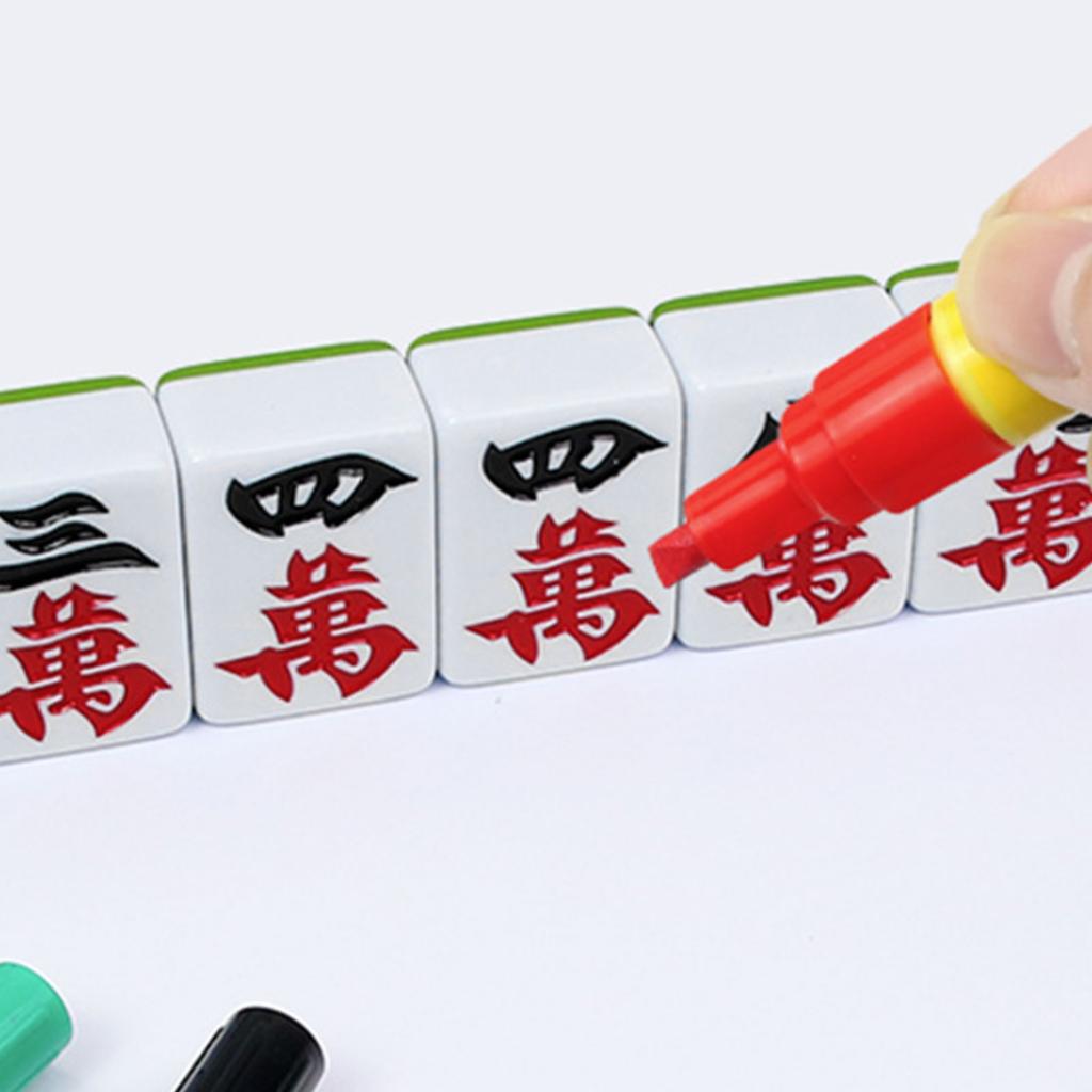 4Pcs Game Tile Repair Markers Paint Pen Set For Scratched Game Pieces And Boards Featuring Smudge Proof Waterproof Paint