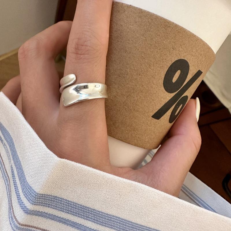copper Wide Rings for Women Girl Trendy Elegant Vintage Party Jewellery Birthday Gift High Quality Durable Material