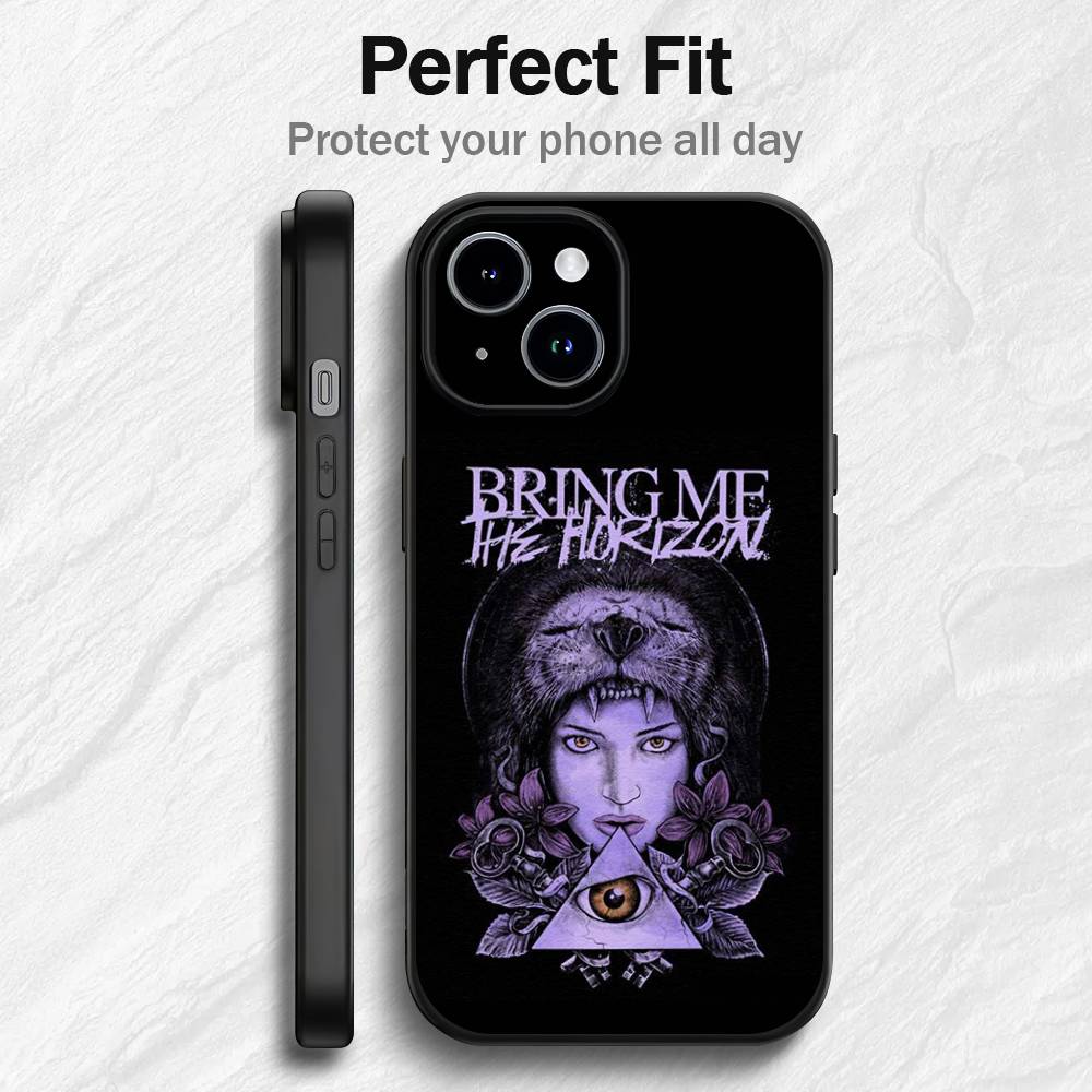 B-Bring Me the H-Horizon Phone Case For iPhone 17 16 15 14 13 12 PRO MAX PLUS Mini TPU Soft to Skin-friendly case