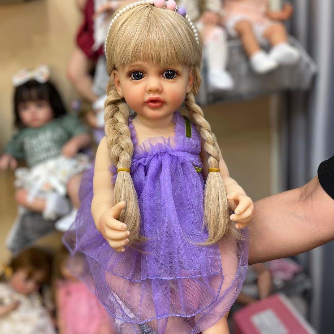 NPK 55cm Full Silicone Realistic Little Girl Doll - TikTok Hot Seller