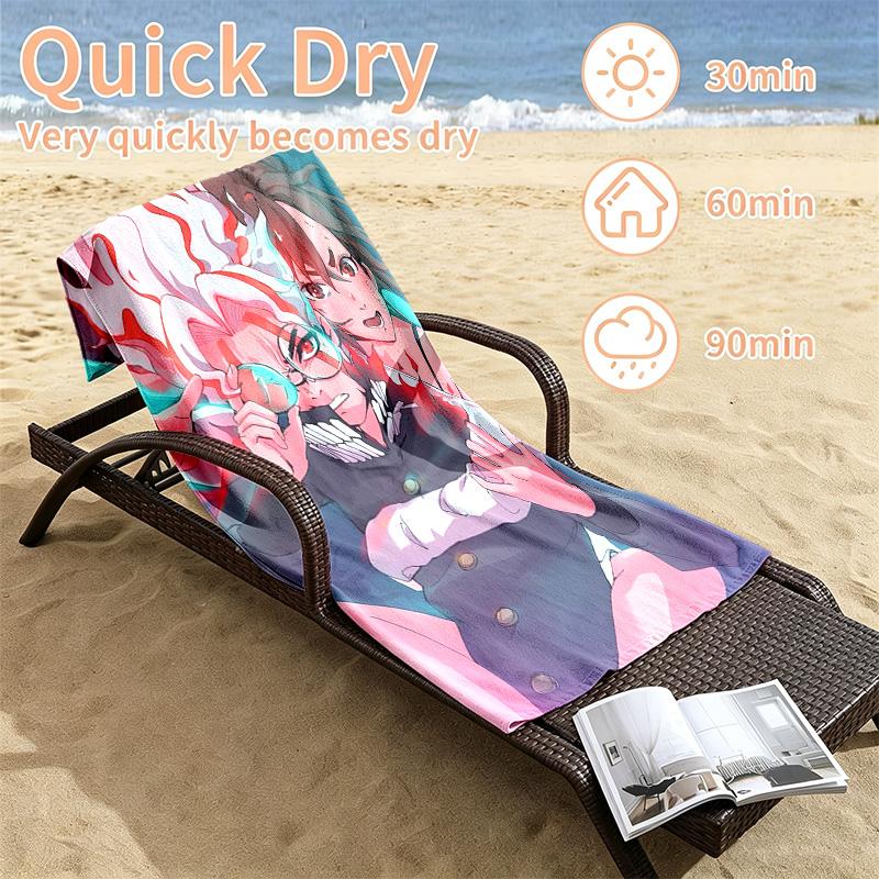 Dandadan Beach towels also serve as bath towels summer essential a musthave for the outdoors the beach and the pool