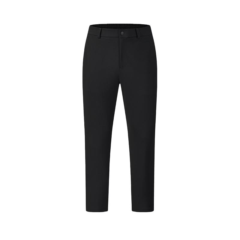 FILA Golf Series Simple Comfortable Fashionable Versatile Warm Straight Leg Casual Pants Men bottoms Deep-Black A11M615608FBK