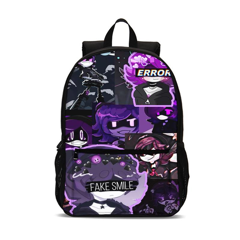 Murder Drones Cartoon Kids Mochila 47cm/18.5inch Large Capacity Backpack School Supplies School Bag for Boys Girls Best Gift