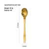 ZISIZ Stainless Steel Gold Serrated Spork Set