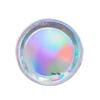 Dazzling 7" & 9" Silver Laser Paper Plate Set - Colorful Disposable Party Decor