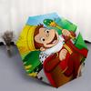 Curious George, King Automatic Opening and Closing, 8 rib Structure Portable Umbrella, Suitable for Men and Women in All Seasons  Perfect Gi