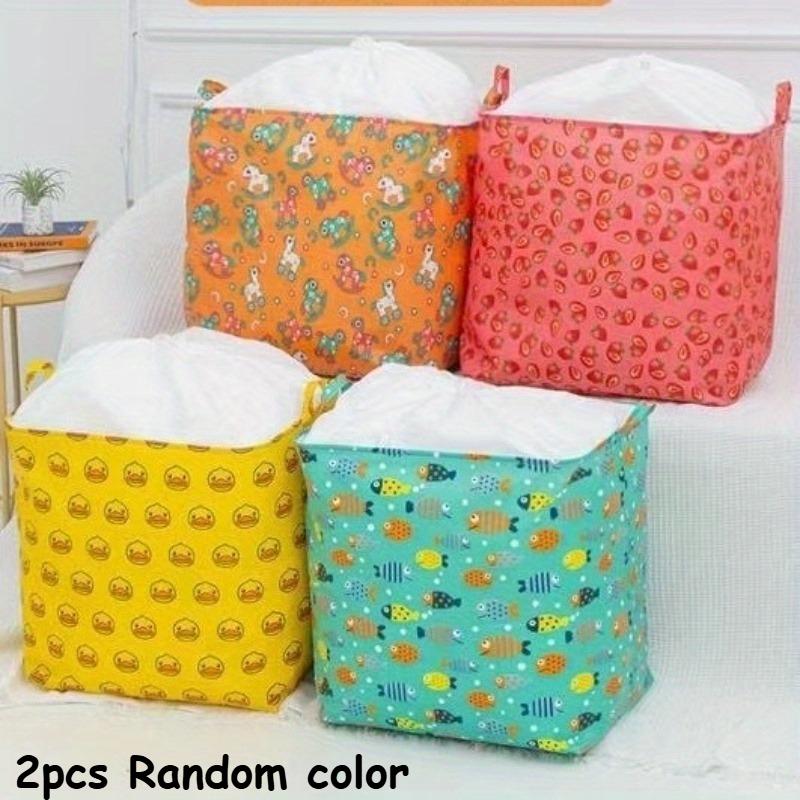 

2PCS Large Capacity Foldable Print Storage Box with 100L - Durable Zipper Container for home Playroom Closet Under-Bed Storage