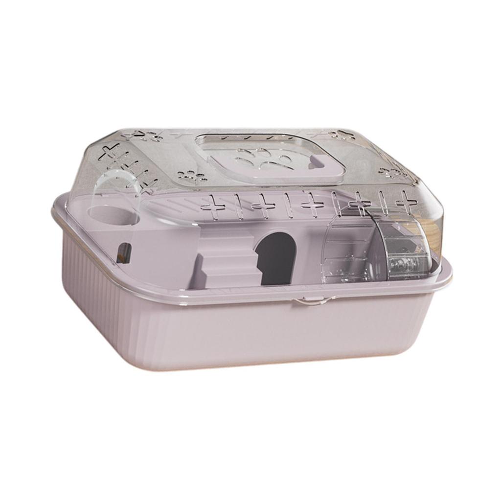 Hamsterkäfig Hamsterhabitat Trinkflasche mit Laufrad mit Griffdesign Haustier Bewegung Spielhaus für Mäuse Ratte