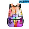 Bloques de Construcción Digitales Numberblocks Escuela Primaria y Secundaria Mochilas Escolares Mochilas Infantiles Mochilas con Estampado Digital Completo