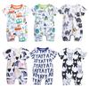 Summer Baby Short Sleeve Romper 0-24 Months Breathable Ribbed Cotton