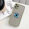 Turkish Evil blue eye Phone Case matte transparent For iphone 14 11 12 13 plus mini x xs xr pro max cover