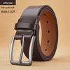 Men's High-end Leather Belt with Pin Buckle for Casual Wear, Trendy and Versatile for Young Men and Students - Korean Style
