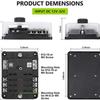 6 Way Fuse Block - 6 Circuit Fuse Box with Ground, with Negative Bus & Protectio